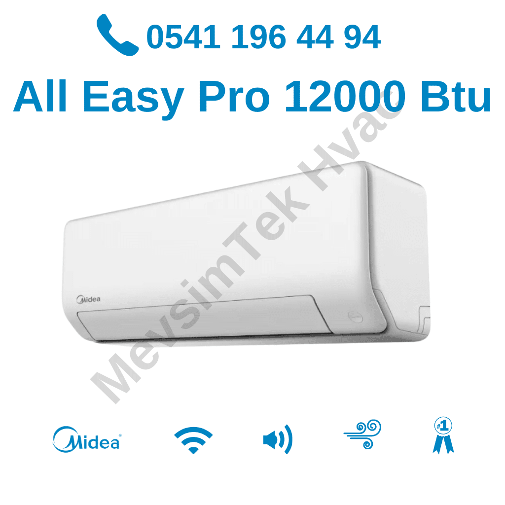 midea all easy pro 12000 btu fiyat